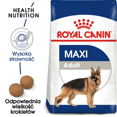 ROYAL CANIN Maxi Adult 2x15kg karma sucha dla psów dorosłych do 5 roku życia ras dużych