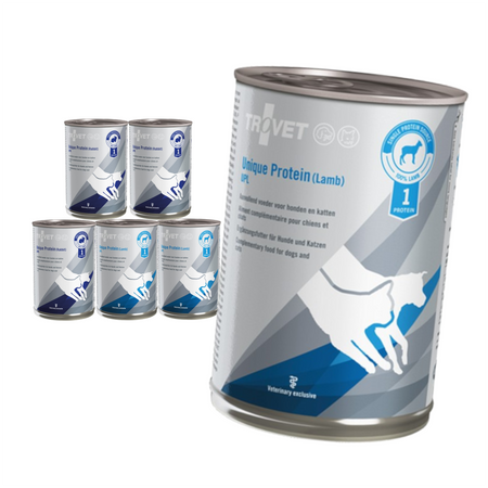 Trovet Unique Protein Mix 6x400g Mokra Karma Uzupełniająca Dla Psów i Kotów z Jagnięciną i Królikiem