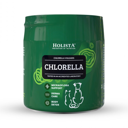 Holista Chlorella 100g Naturalna Alga Dla Psa i Kota Detoks Odporność Wsparcie Nerek Zdrowa Mikroflora Jelit