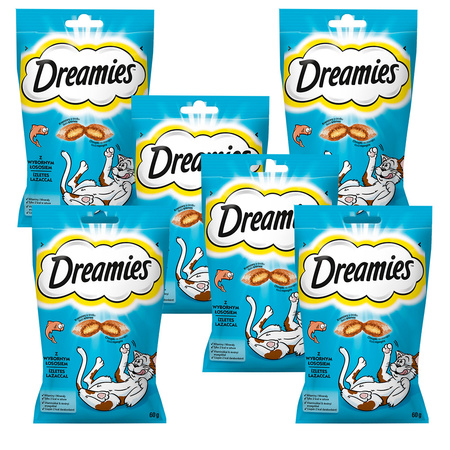 Dreamies z Wybornym Łososiem 6x60g (360g) Przysmaki dla kota