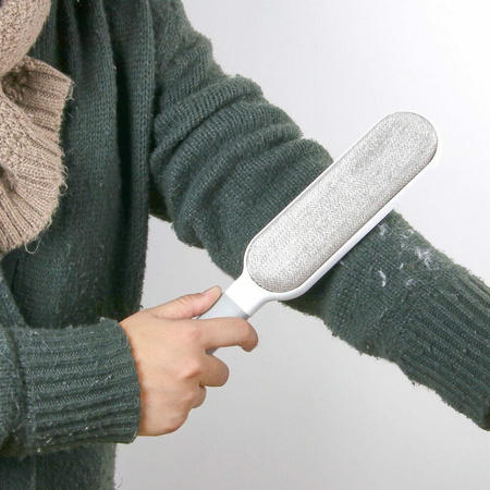 Szczotka Do Czyszczenia Ubrań Tapicerki Z Sierści Szara