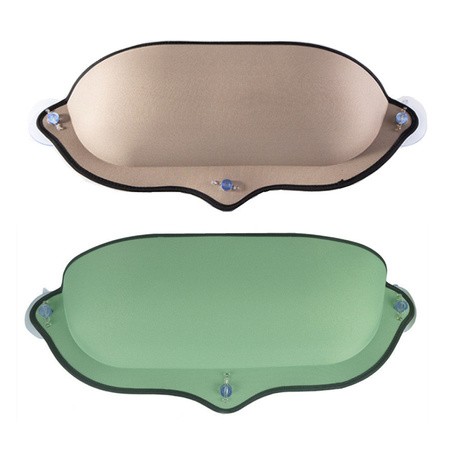 Legowisko dla kota na okno na przyssawkach hamak kolor ZIELONY