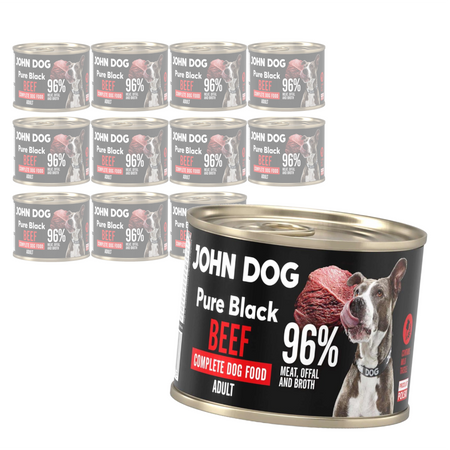 John Dog Pure Black Beef Adult 12x200g Mokra Karma Dla Psa Z Wołowiną