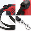 Smycz automatyczna Czerwony Długość 3m, Dla Psów Psa Kota do 15kg