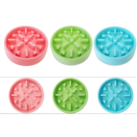 Miska Spowalniająca Jedzenie Dla Psa Kota Z Wypustkami W Serca Niebieska