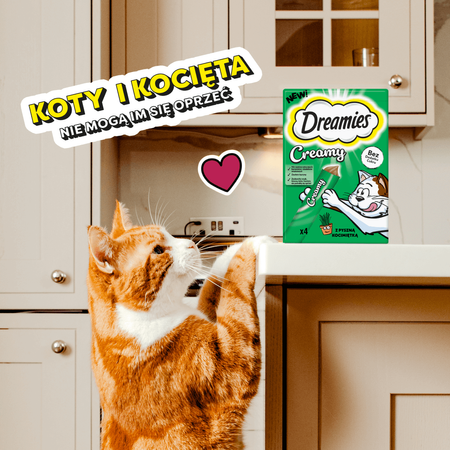 Dreamies Creamy 8x10g Kremowy Przysmak Dla Kotów Mix Smaków