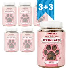 Uniszki Trenerki Królik 6x150g Przysmak Treningowy Dla Psa