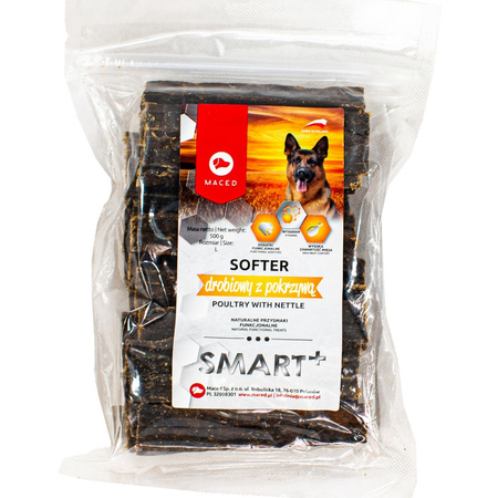 MACED NATURAL DENTAL MEAT SOFT DROBIOWY Z POKRZYWĄ M 500G, dentystyczny gryzak dla psa