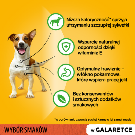 Pedigree Saszetka 48x100g Mokra Karma W Galaretce Dla Psa Wołowina, Kurczak, Jagnięcina, Drób
