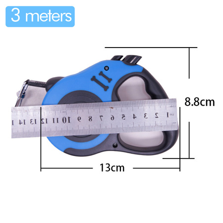 Automatyczna smycz dla małych i średnich psów, obciążenie do 15kg, długość 3m, Żółty
