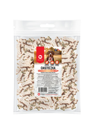 Przysmak Dla Psa Maced Kanapka Kostka Mix Mini 1kg - Ciasteczka, Treserki