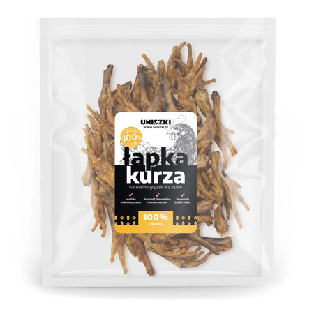 Uniszki Łapka Kurza Naturalny Przysmak Gryzak Dla Psa 50szt.