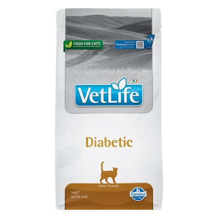Farmina Vet Life Natural Diet Diabetic Cat 2kg Sucha Karma Dla Kota z Cukrzycą i Nadwagą