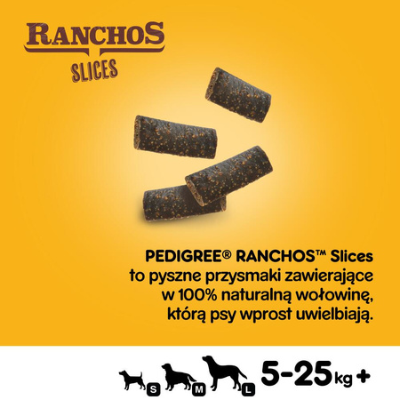 Pedigree Ranchos Slices 60g Przysmaki Dla Psa Z Wołowiną