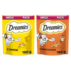 Dreamies Mega Pack 2x180g (360g) Chrupiące Przysmaki Dla Kota Z Serem I Kurczakiem
