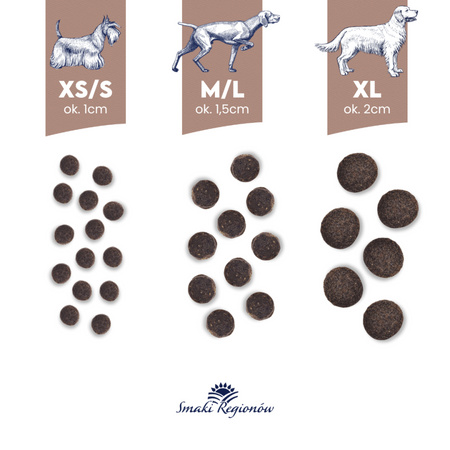 Baltica Adult Dziczyzna z Owocami Leśnymi XS/S 3kg Bezzbożowa Sucha Karma Dla Psów Miniaturowych i Małych Ras