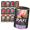 Rafi 12x400g Bezzbożowa Mokra Karma Dla Psa Mix 8 Smaków
