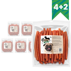 Mr. Pretzel Przysmak Dla Psa 6x500g Kabanosy Paluszki Z Kaczki 4+2 GRATIS