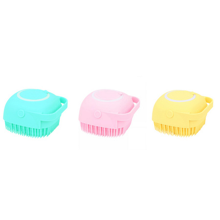 Szczotka Sylikonowa Do Kąpieli Dla Psa Kota Różowa