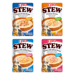 Inaba Cat Ciao Stew 4x40g Uzupełniająca Karma Dla Kota Potrawka Mix Smaków