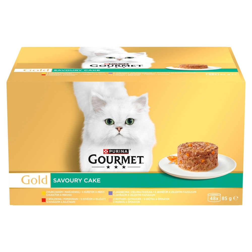 Gourmet Gold Savoury Cake Mokra Karma Dla Kotów Mix 4 Smaków