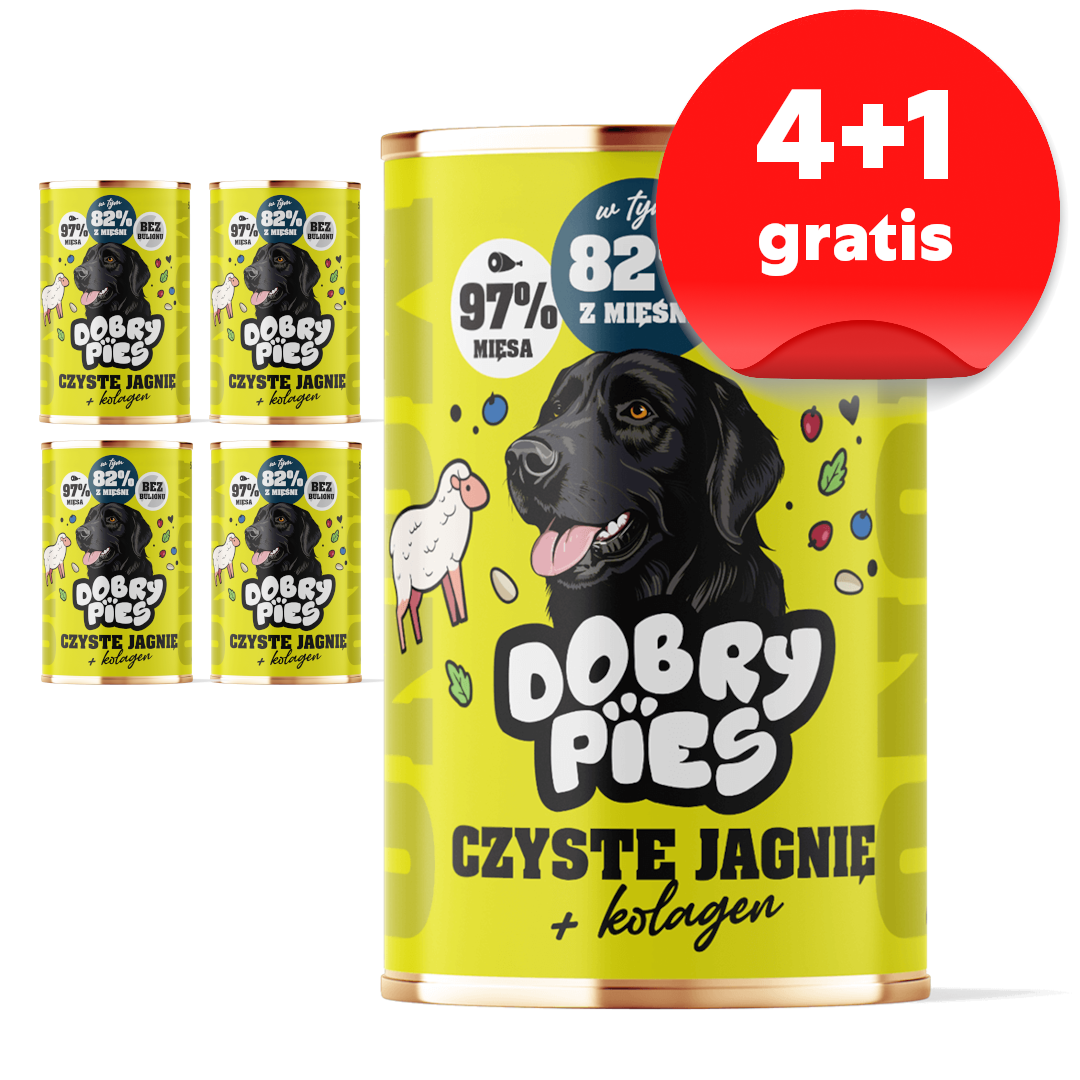 Dobry Pies Mono Jagnięcina Monoproteinowa Mokra Karma Dla Dorosłych Psów Z Jagnięcina I Kolagenem