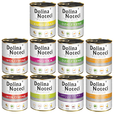 Dolina Noteci Premium Mix Smaków 10x800g Mokra Karma Dla Psa Bez Ryb