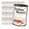 Dolina Noteci Premium Pure Bogata w Gęś z Jabłkiem Puszka 24x400g Mokra Karma Dla Psa