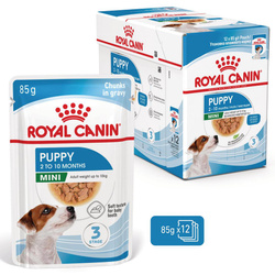 ROYAL CANIN SHN Mini Puppy 12x85g karma mokra w sosie dla szczeniąt do 10 miesiąca, ras małych