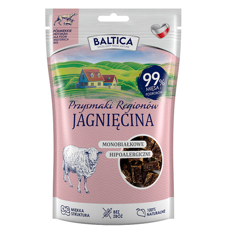 Baltica Naturalny Półmiękki Przysmak Treningowy z Jagnięciny Dla Psa 80g
