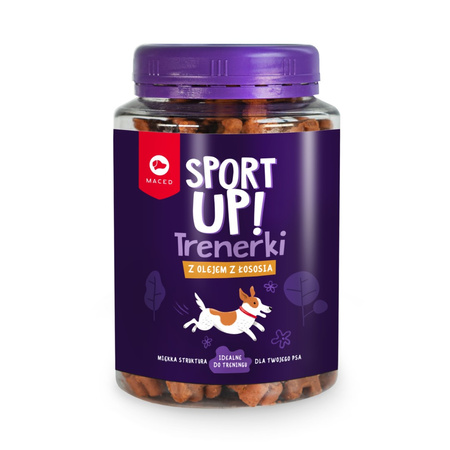 Maced Sport Up! Trenerki Z Olejem Z Łososia Przysmak Treningowy Dla Psa 300g
