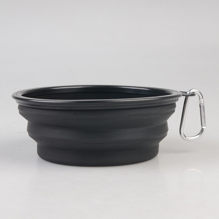 Miska Silikonowa Składana Podrózna dla Twojego Pupila Czarna 1000ml