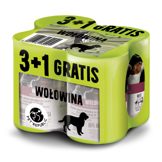 PetRepublic Kawałki w Delikatnym Sosie z Wołowiną