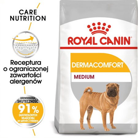 Royal Canin CCN Medium Dermacomfort 3kg Karma Sucha Dla Psów Dorosłych Ras Średnich O Wrażliwej Skórze Skłonnej Do Podrażnień