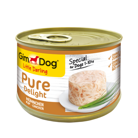 GimDog Pure Delight Kurczak 150g Mokra Karma Dla Psów Wrażliwych Małych Ras