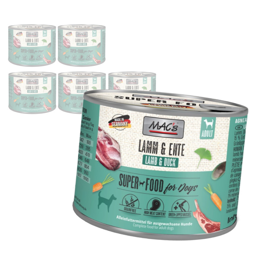 MAC's Dog Bezzbożowa Mokra Karma Z Jagnięciną I Kaczką