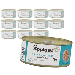 Applaws Cat Mokra Karma Dla Kota 12x70g Filet Z Tuńczyka W Bulionie
