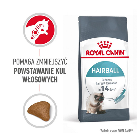 Royal Canin FCN Hairball Care 2kg Karma Sucha Dla Kotów Dorosłych Eliminacja Kul Włosowych