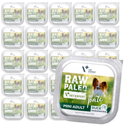 Raw Paleo Duck Pate Mini Adult 24x150g Monoproteinowa Mokra Karma Pasztet Dla Dorosłych Psów Małych Ras Z Kaczką