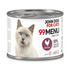 John Dog for Cats 99 Menu Mokra Karma Dla Dorosłych Kotów Z Kurczakiem 6x200g