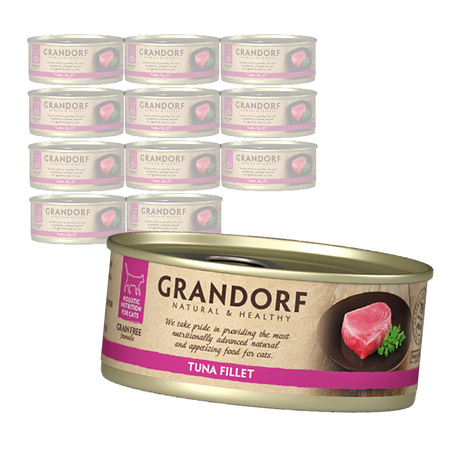Mokra Karma Dla Kota Grandorf Filety Z Tuńczyka 12x70g