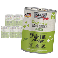 MAC's Dog Mokra Karma Monoproteinowa Z Królikiem 6x800g Dla Psów Skłonnych Do Alergii