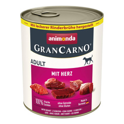 Animonda GranCarno Adult 800g Mokra Karma Dla Psa Wieprzowina z Sercami