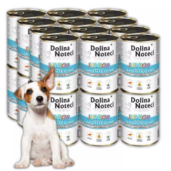 Dolina Noteci Premium Junior 24x400g Mokra Karma Dla Psa Bogata w Jagnięcinę