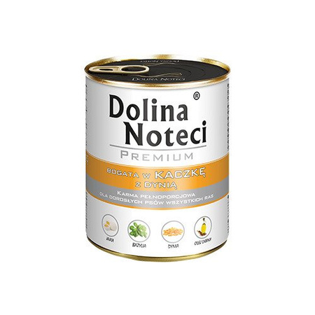 Dolina Noteci Premium Bogata W Kaczkę Z Dynią Puszka 20x800g Mokra Karma Dla Psa