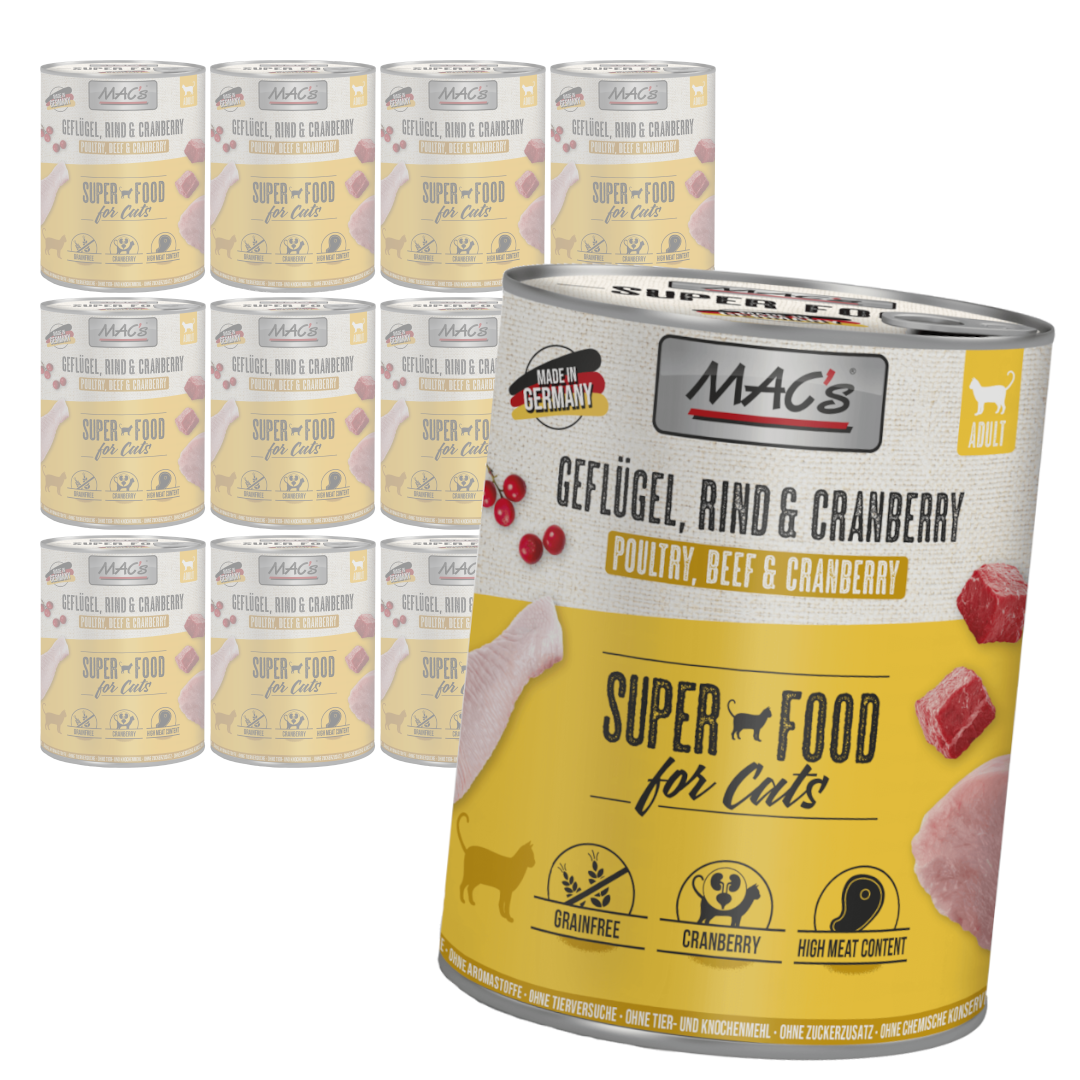 MAC's Cat Mokra Karma Dla Kota Drób Żurawina