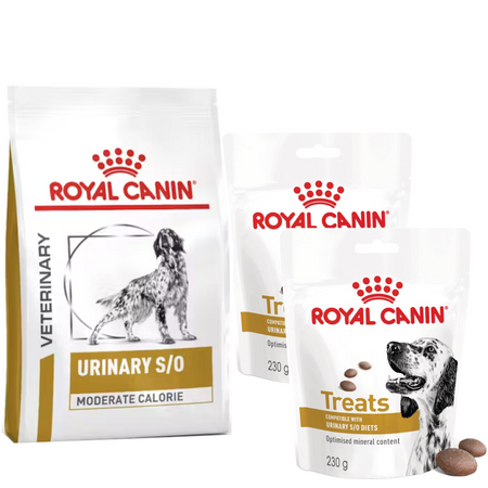 Royal Canin Veterinary Urinary S/O Moderate Calorie 12kg Sucha Karma Dla Psów Na Kamienie Struwitowe + GRATIS Przysmak 2x230g