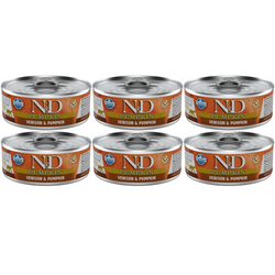 N&D Cat Venison Pumpkin 6x70g Mokra Karma Dla Kota Jeleń Z Dynią