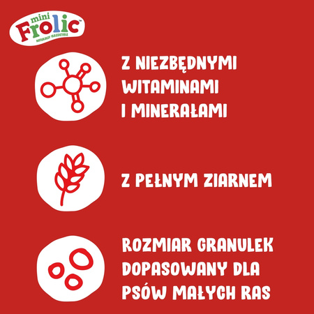 Frolic Mini Naturally Irresistible 800g Półwilgotna Karma Sucha Ze Świeżą Wołowiną Dla Psów Małych Ras
