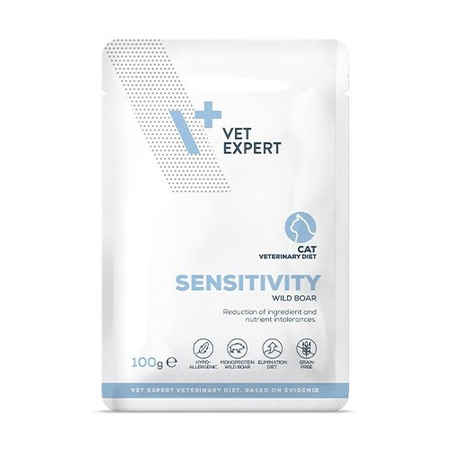 Vet Expert Sensitivity Mokra Karma Weterynaryjna Z Dzikiem 6x100g Dla Kotów Z Nietolerancją Pokarmową